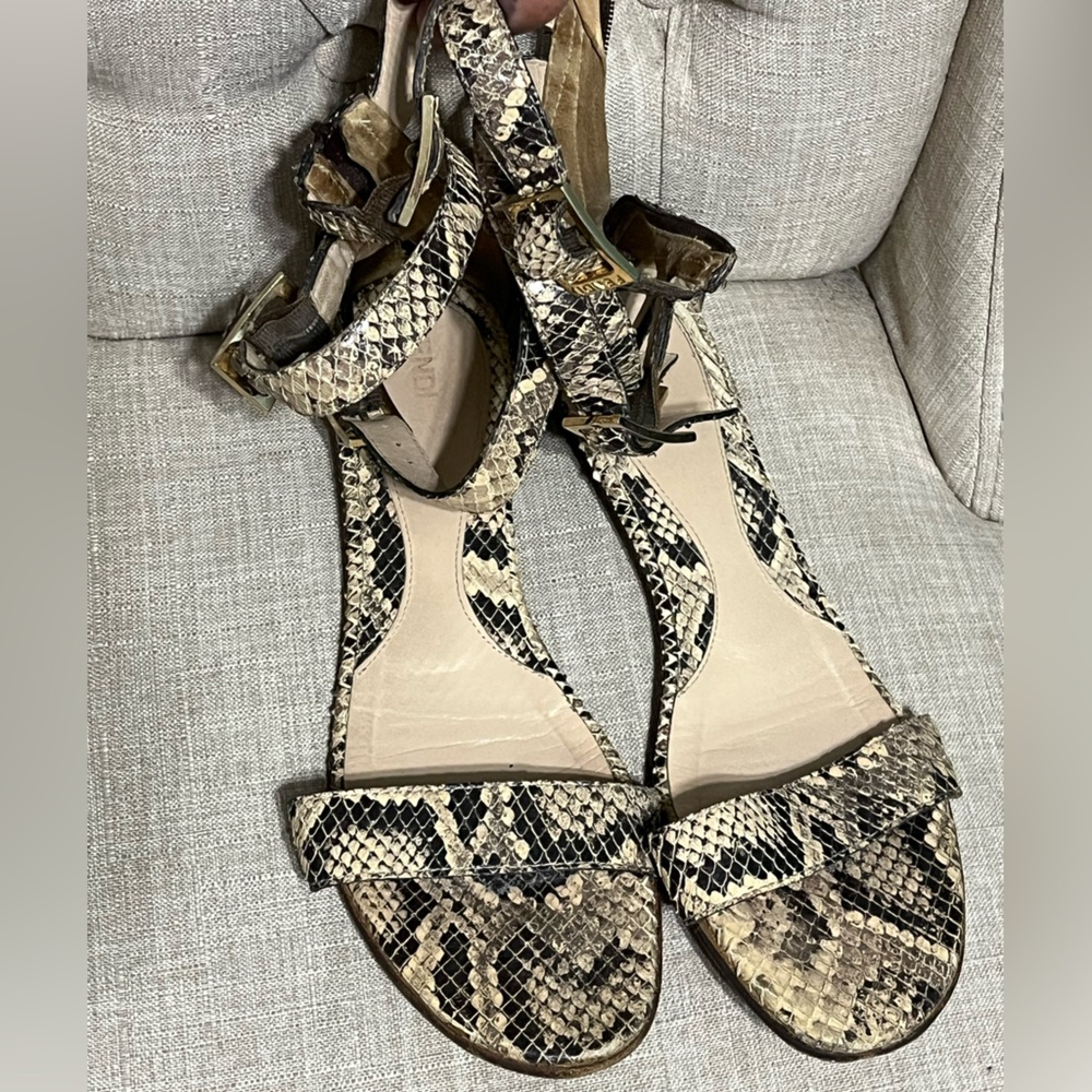 Fendi Snakeskin Python Gladiator Strappy Sandals … - image 4